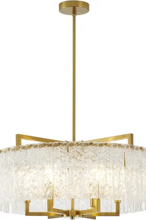 Canada LED 24 inch Brass Chandelier Ceiling Light Instant Buy